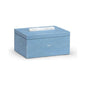 Durham Blue Shagreen Covered Wooden Box - LOOMLAN - Chelsea House - Boxes & Bowls