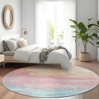 Duskaria Orange Washable Indoor - Outdoor Rug - LOOMLAN - LOOMLAN Rugs - Outdoor Rugs