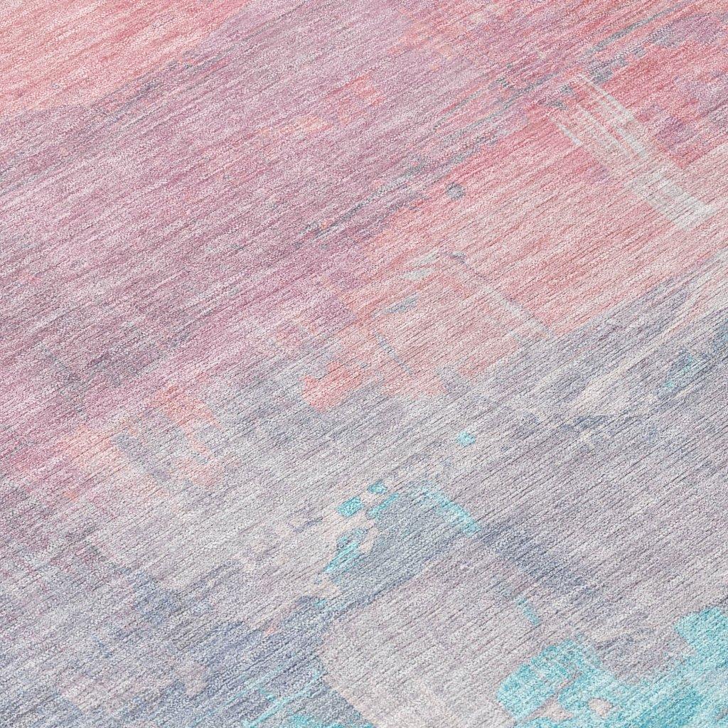 Duskaria Orange Washable Indoor - Outdoor Rug - LOOMLAN - LOOMLAN Rugs - Outdoor Rugs