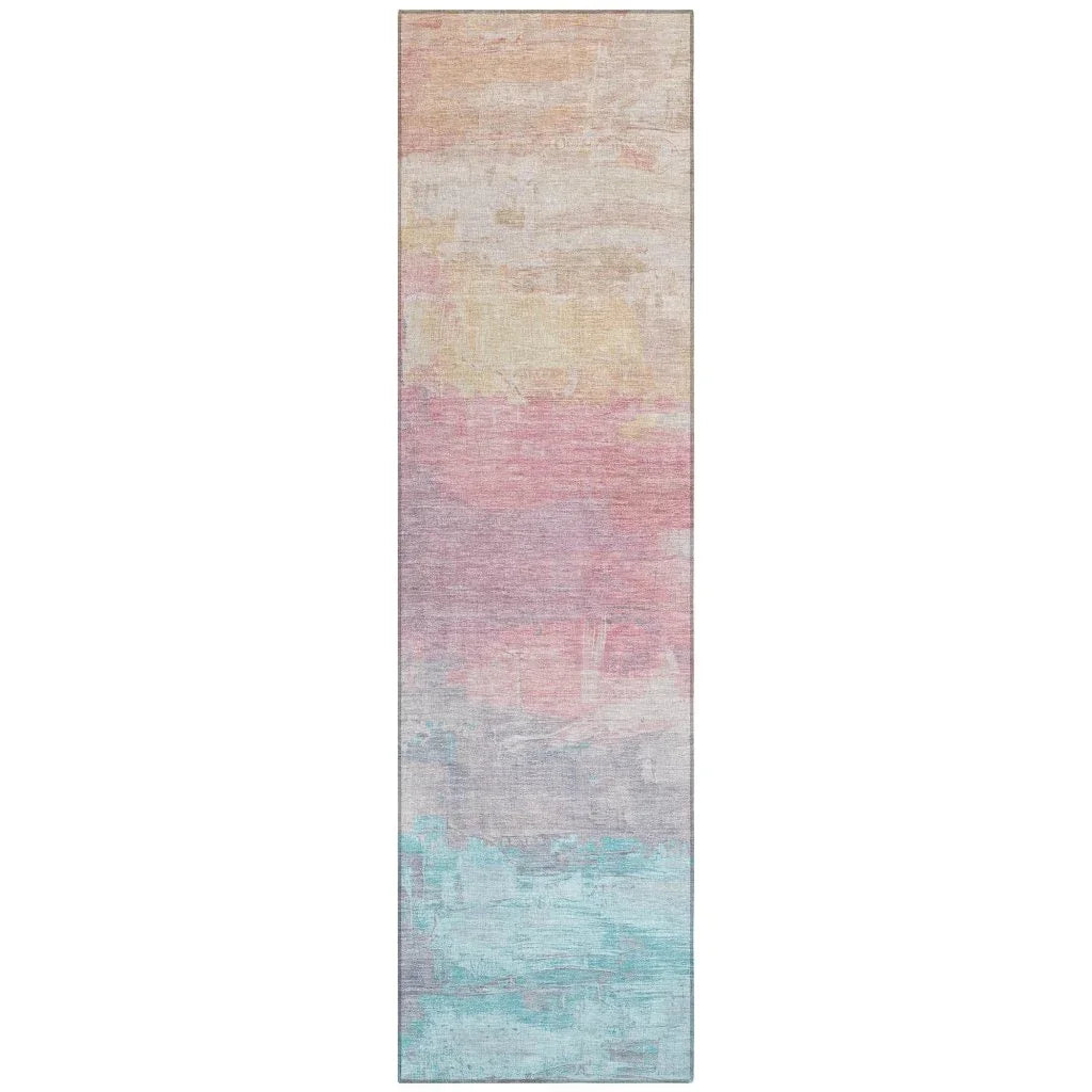 Duskaria Orange Washable Indoor - Outdoor Rug - LOOMLAN - LOOMLAN Rugs - Outdoor Rugs