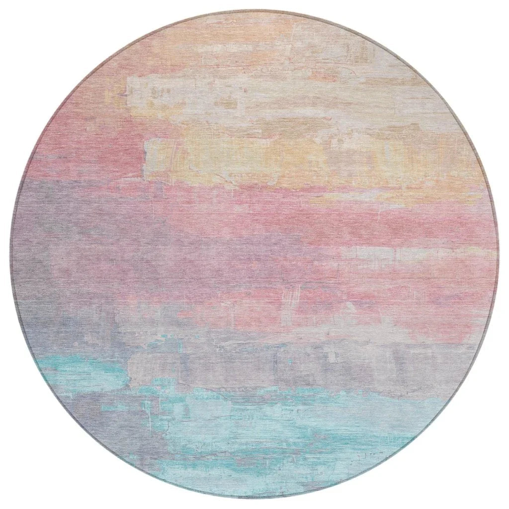 Duskaria Orange Washable Indoor - Outdoor Rug - LOOMLAN - LOOMLAN Rugs - Outdoor Rugs