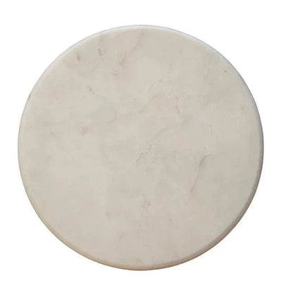 Dustin Martini Marble Topped Round Table - LOOMLAN - Furniture Classics - Side Tables