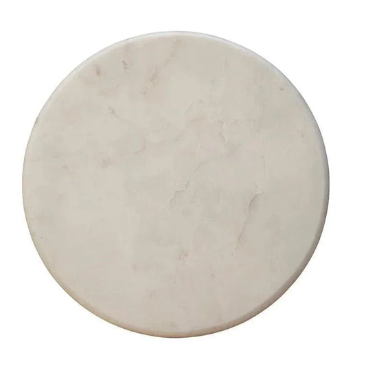 Dustin Martini Marble Topped Round Table - LOOMLAN - Furniture Classics - Side Tables