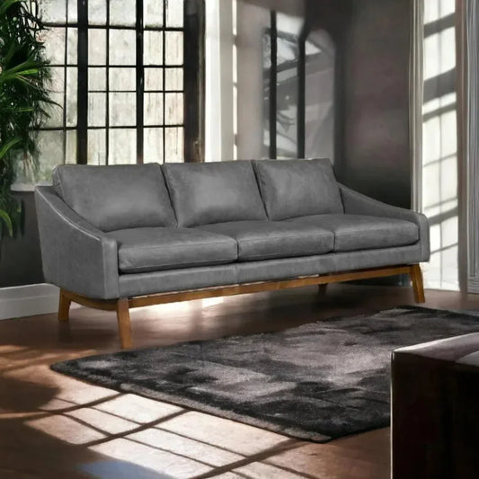 Dutch Full Aniline Pull Up Leather Sofa - LOOMLAN - One For Victory - Sofas & Loveseats
