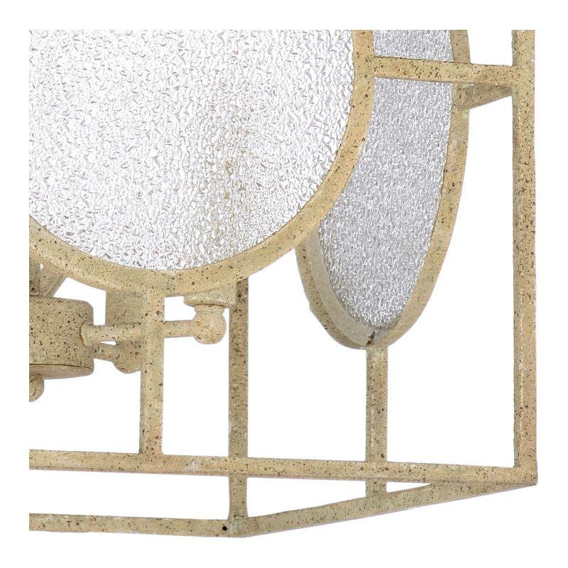 Duxberry Aged White Crackle Glass Lantern - LOOMLAN - Wildwood - Lanterns