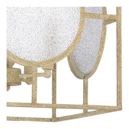 Duxberry Aged White Crackle Glass Lantern - LOOMLAN - Wildwood - Lanterns