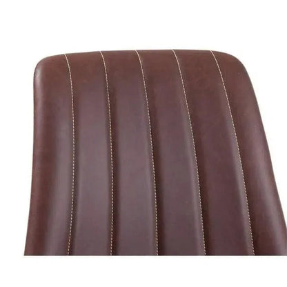 Dylan Metal Brown Armless Side Chair - LOOMLAN - Bassett Mirror - Accent Chairs