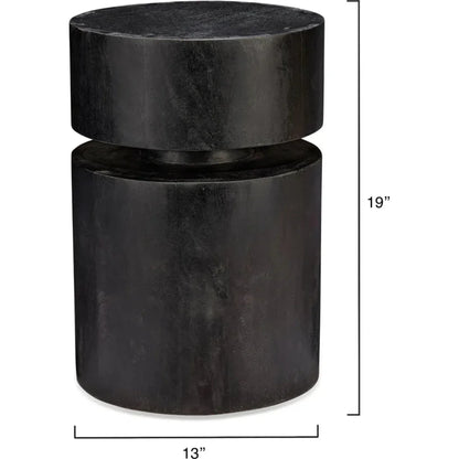 Dylan Wooden Round Side Table - LOOMLAN - Jamie Young - Side Tables