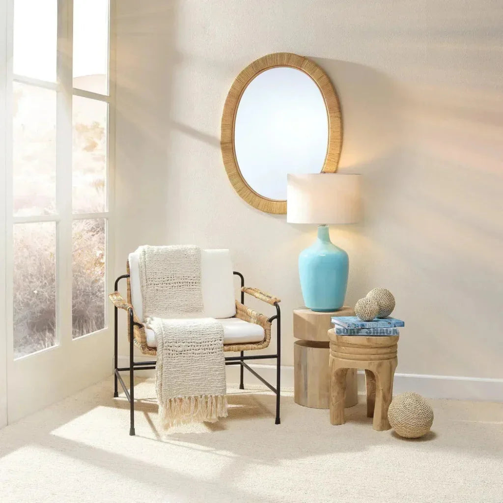 Dylan Wooden Round Side Table - LOOMLAN - Jamie Young - Side Tables