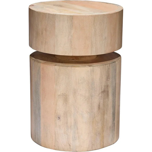 Dylan Wooden Round Side Table - LOOMLAN - Jamie Young - Side Tables