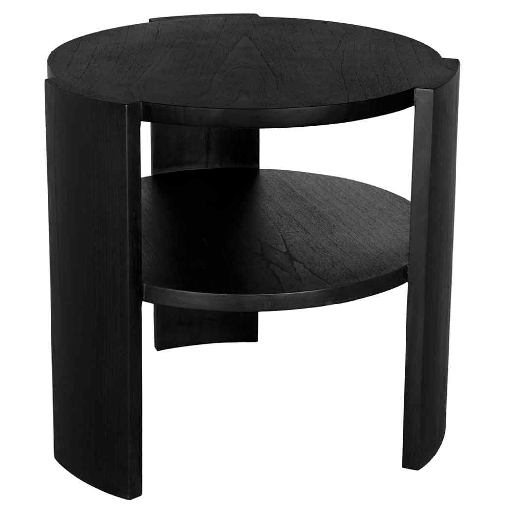 Arnold Wooden Round Side Table