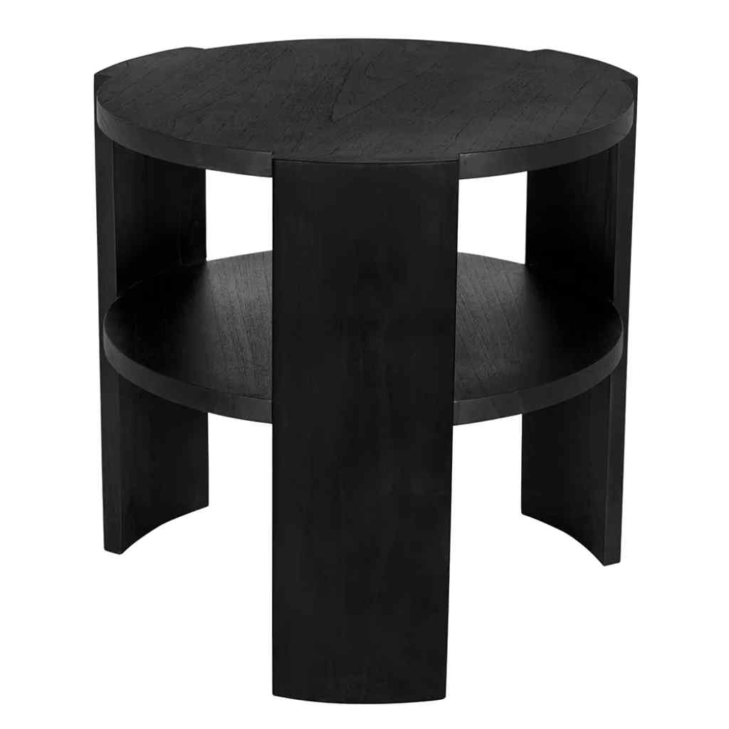 Arnold Wooden Round Side Table