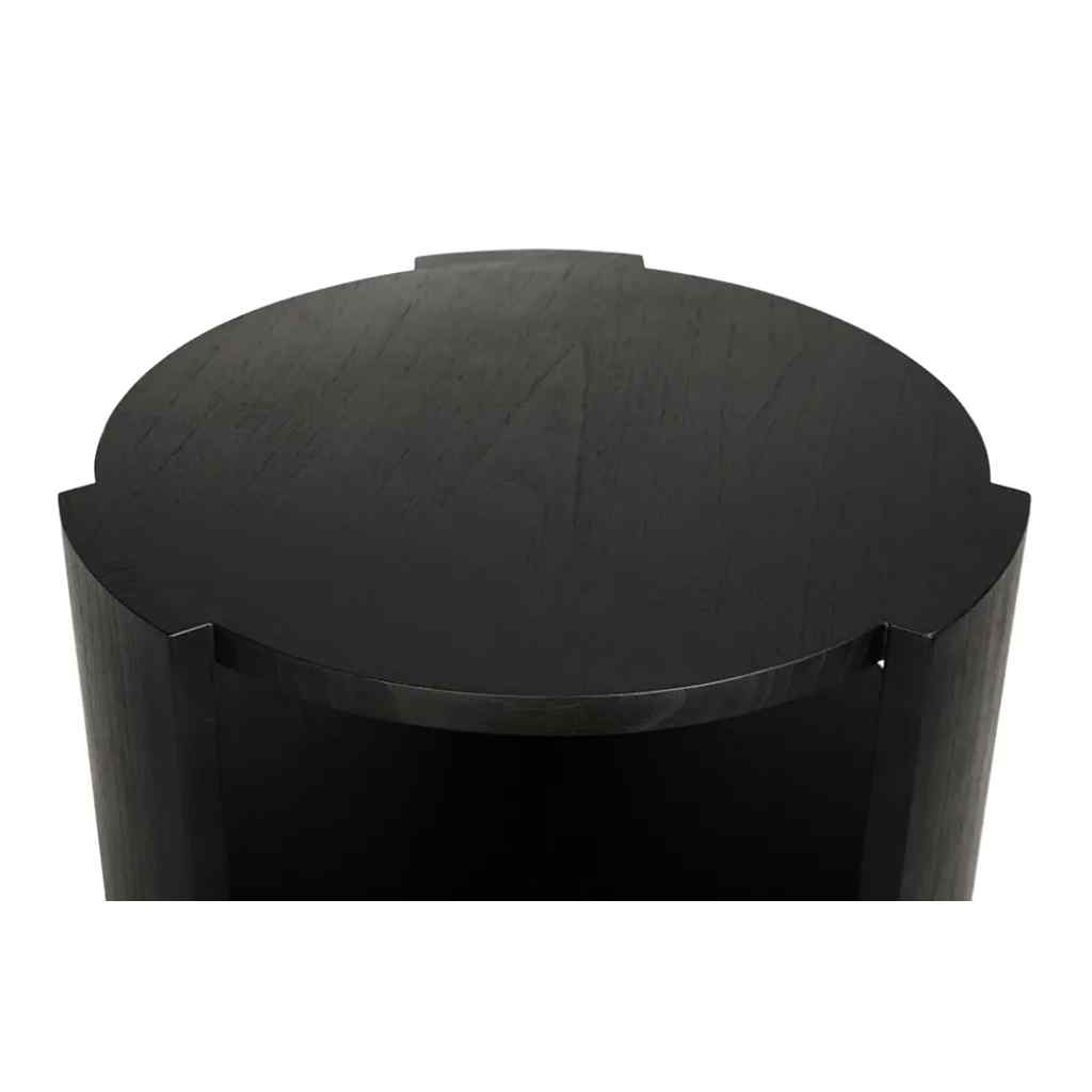 Arnold Wooden Round Side Table