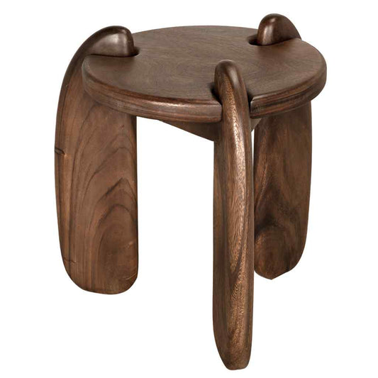 Mahatma Wooden Round Side Table
