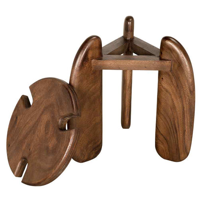 Mahatma Wooden Round Side Table