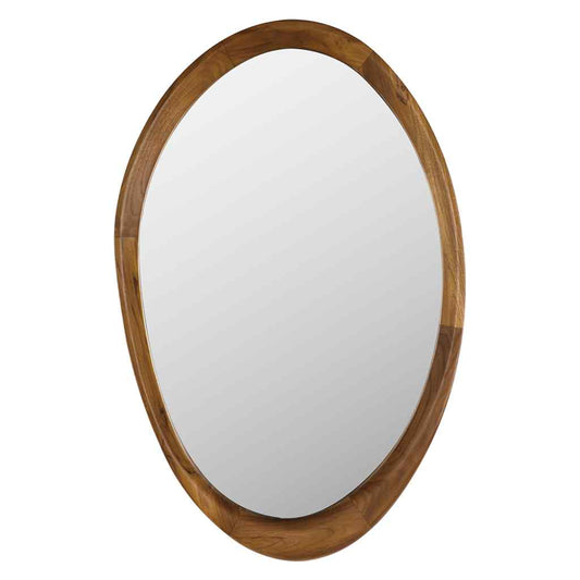 Chloe Natural Wood Frame Wall Mirror
