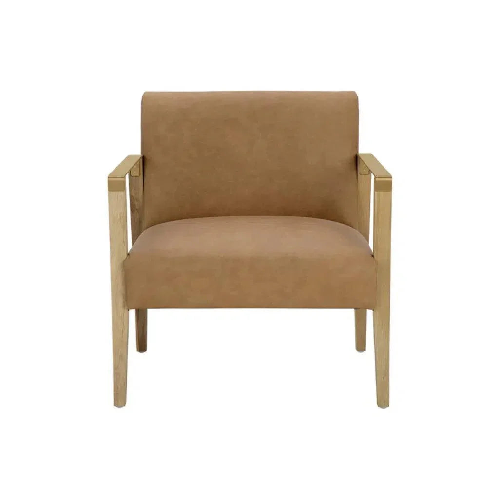 Earl Leather Lounge Chair - LOOMLAN - SUNPAN - Accent Chairs