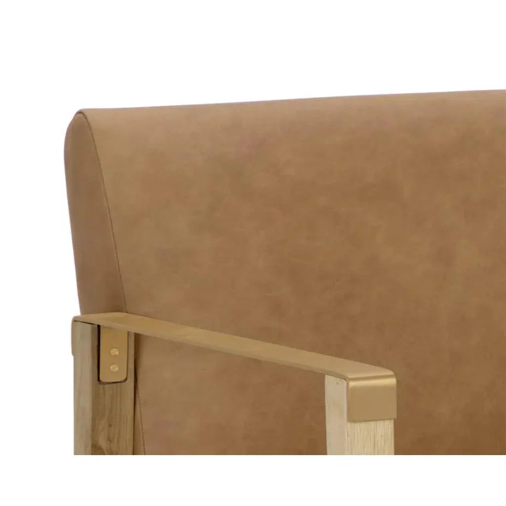 Earl Leather Lounge Chair - LOOMLAN - SUNPAN - Accent Chairs