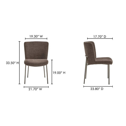 Early Curved Back Dining Chair (Set Of 2) - LOOMLAN - Moe's Home - Dining Chairs