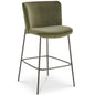 Early Metal Frame With Curved Back Bar Stool - LOOMLAN - Moe's Home - Bar Stools