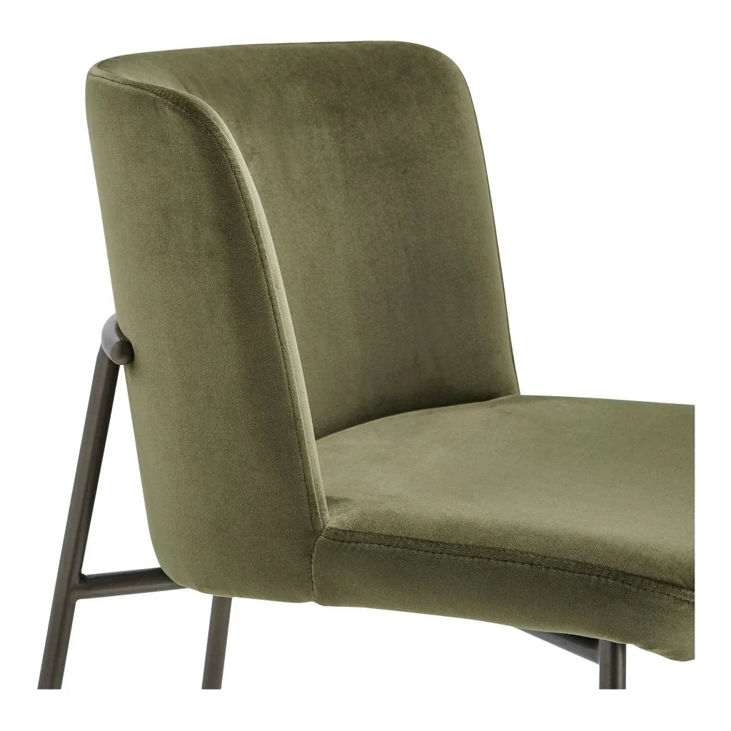 Early Metal Frame With Curved Back Counter Stool - LOOMLAN - Moe's Home - Counter Stools