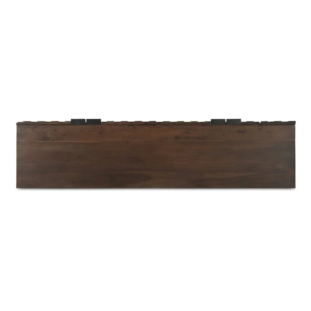 Easton Brown Solid Acacia Wood Sideboard - LOOMLAN - Moe's Home - Sideboards