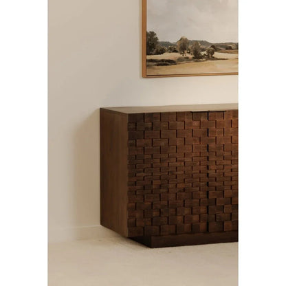 Easton Brown Solid Acacia Wood Sideboard - LOOMLAN - Moe's Home - Sideboards