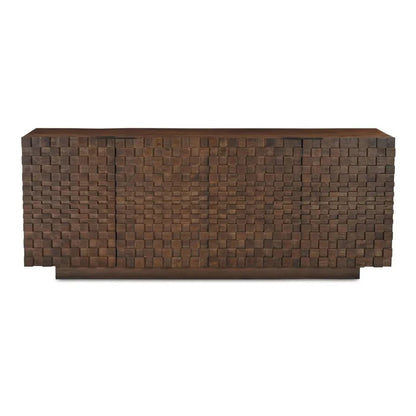 Easton Brown Solid Acacia Wood Sideboard - LOOMLAN - Moe's Home - Sideboards