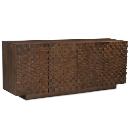 Easton Brown Solid Acacia Wood Sideboard - LOOMLAN - Moe's Home - Sideboards