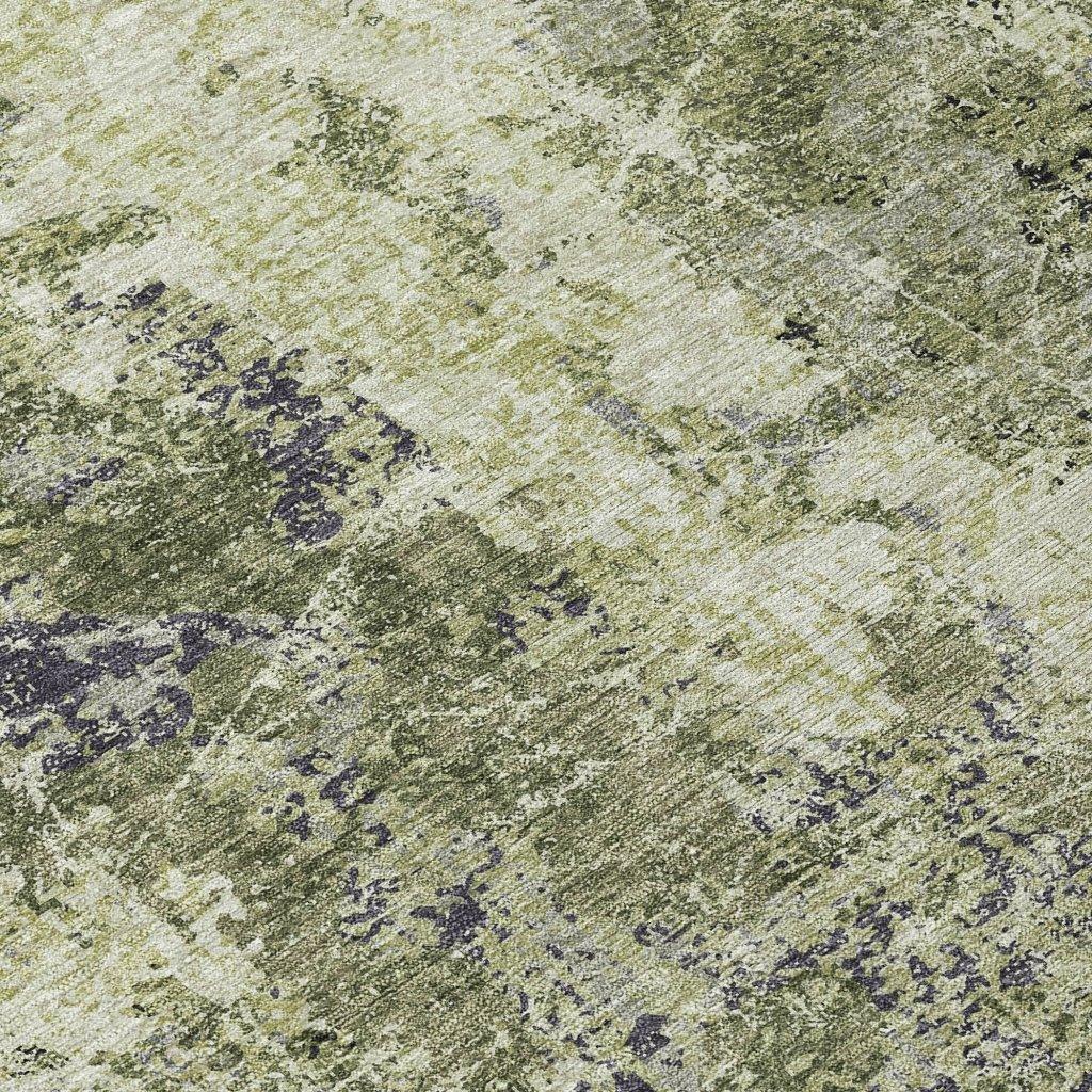 Ebonelle Green Washable Indoor - Outdoor Rug - LOOMLAN - LOOMLAN Rugs - Outdoor Rugs