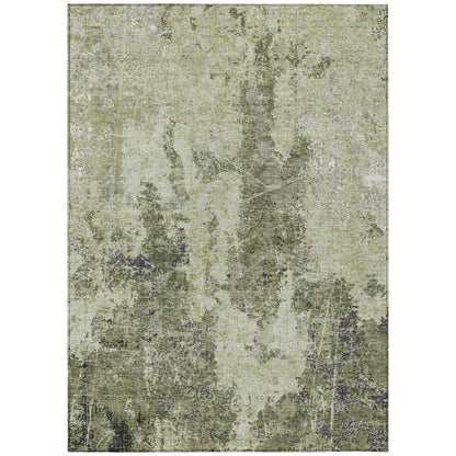 Ebonelle Green Washable Indoor - Outdoor Rug - LOOMLAN - LOOMLAN Rugs - Outdoor Rugs
