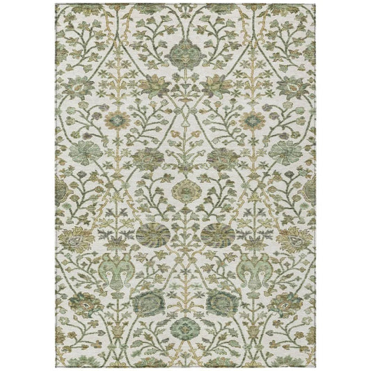 Echo Ivory Washable Indoor-Outdoor Rug-Outdoor Rugs-LOOMLAN Rugs-2'6" x 3'10"-LOOMLAN