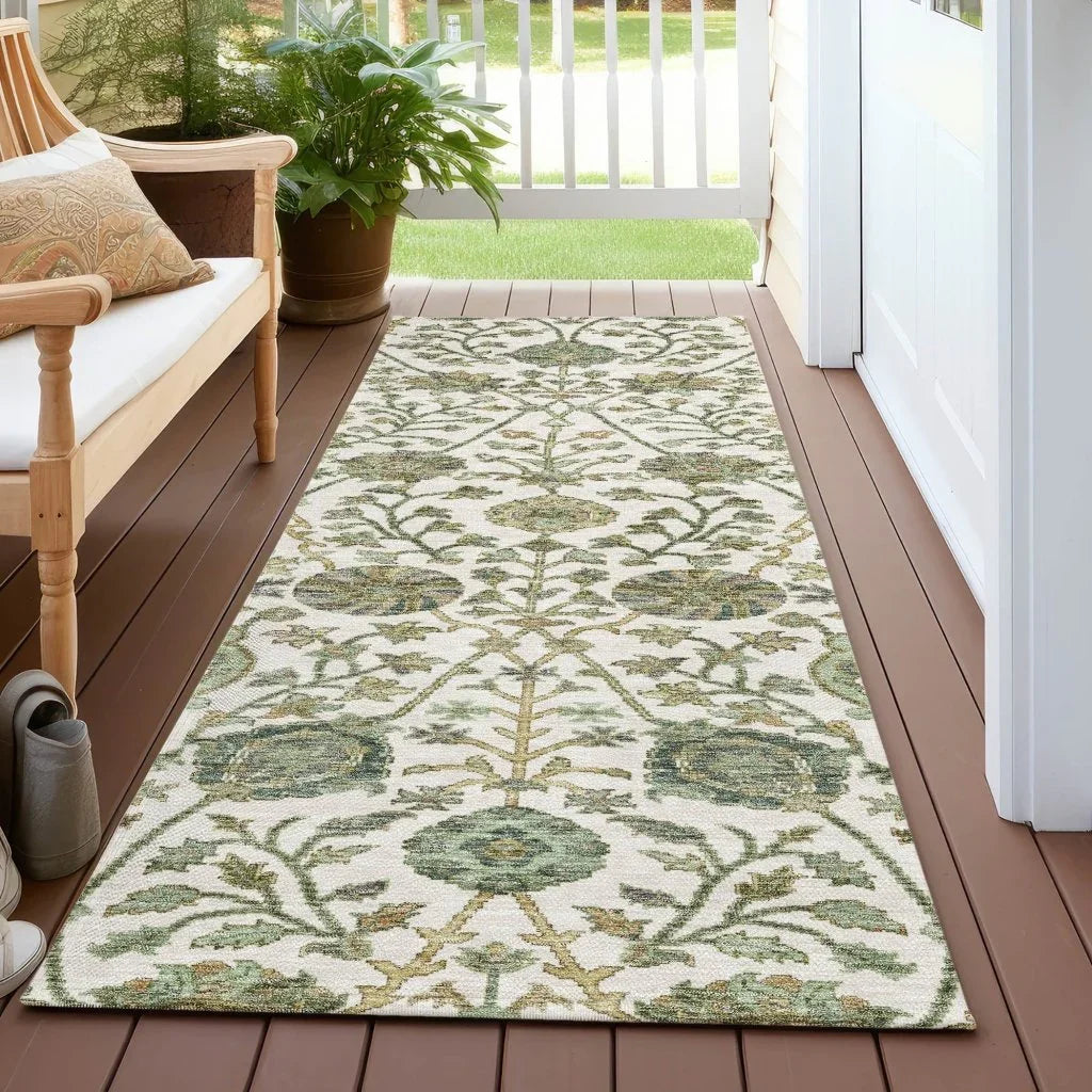 Echo Ivory Washable Indoor-Outdoor Rug-Outdoor Rugs-LOOMLAN Rugs-LOOMLAN