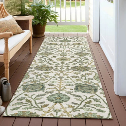 Echo Ivory Washable Indoor-Outdoor Rug-Outdoor Rugs-LOOMLAN Rugs-LOOMLAN