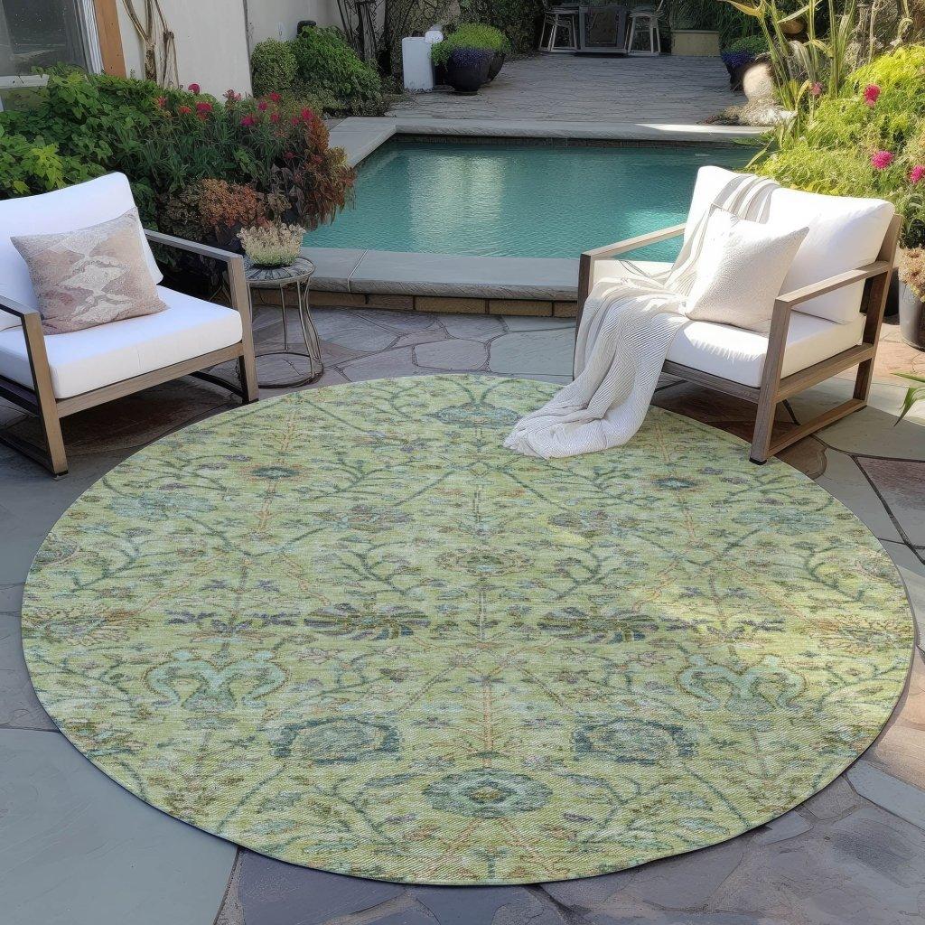 Echo Mint Washable Indoor-Outdoor Rug-Outdoor Rugs-LOOMLAN Rugs-LOOMLAN