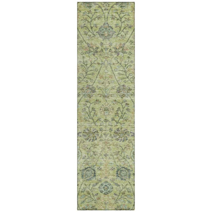 Echo Mint Washable Indoor-Outdoor Rug-Outdoor Rugs-LOOMLAN Rugs-2'3" x 7'6"-LOOMLAN