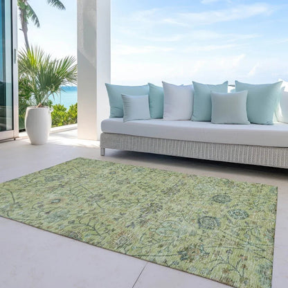 Echo Mint Washable Indoor-Outdoor Rug-Outdoor Rugs-LOOMLAN Rugs-LOOMLAN