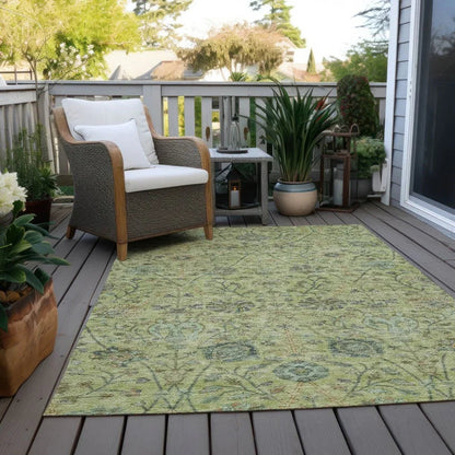 Echo Mint Washable Indoor-Outdoor Rug-Outdoor Rugs-LOOMLAN Rugs-LOOMLAN