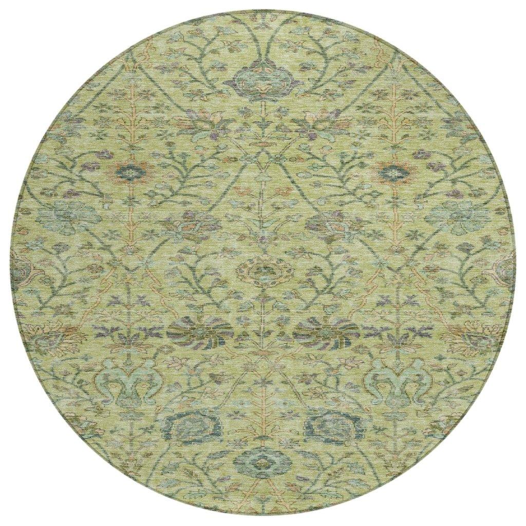 Echo Mint Washable Indoor-Outdoor Rug-Outdoor Rugs-LOOMLAN Rugs-8' x 8'-LOOMLAN