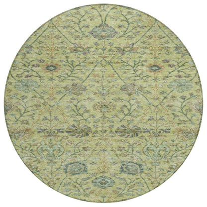 Echo Mint Washable Indoor-Outdoor Rug-Outdoor Rugs-LOOMLAN Rugs-8' x 8'-LOOMLAN