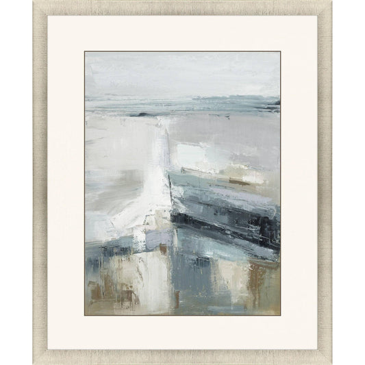 Echoes of the Sea Blue Framed Wall Art