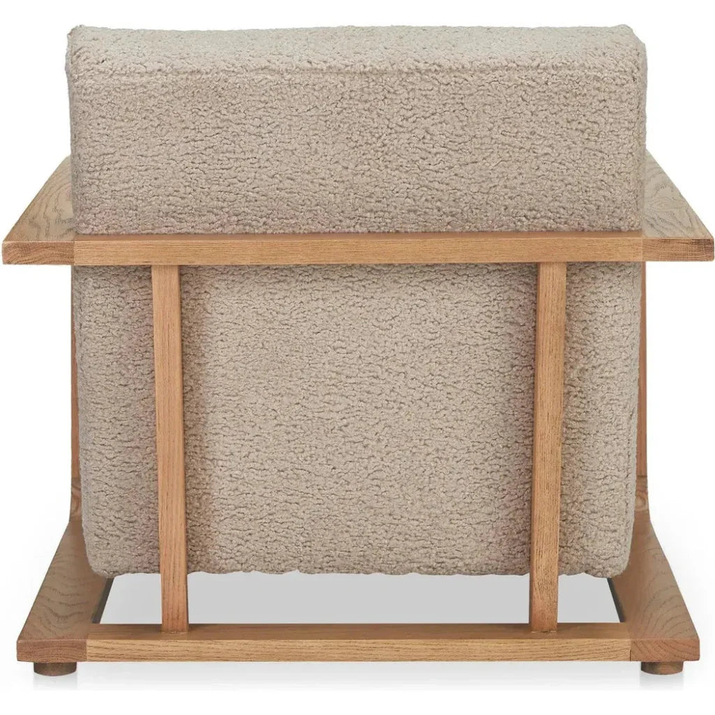 Eckersley Faux Fur Lounge Armchair-Lounge Chairs-Moe's Home-LOOMLAN