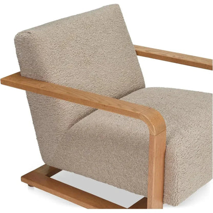 Eckersley Faux Fur Lounge Armchair-Lounge Chairs-Moe's Home-LOOMLAN