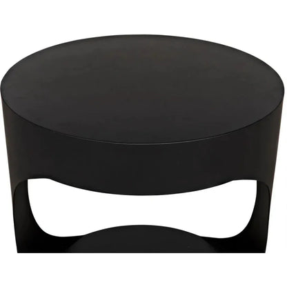 Eclipse Round Side Table With Storage