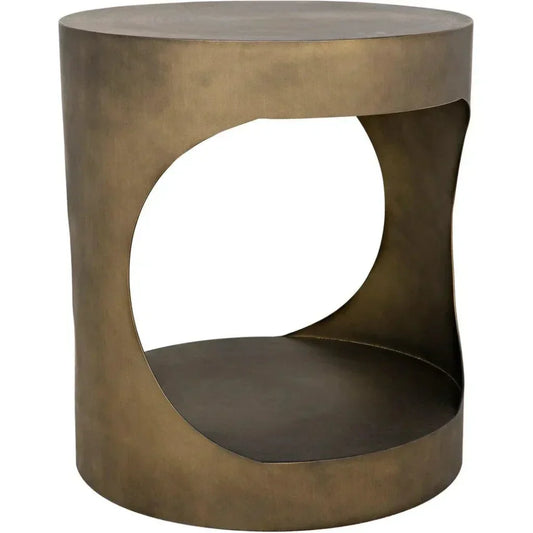 Eclipse Round Side Table With Storage