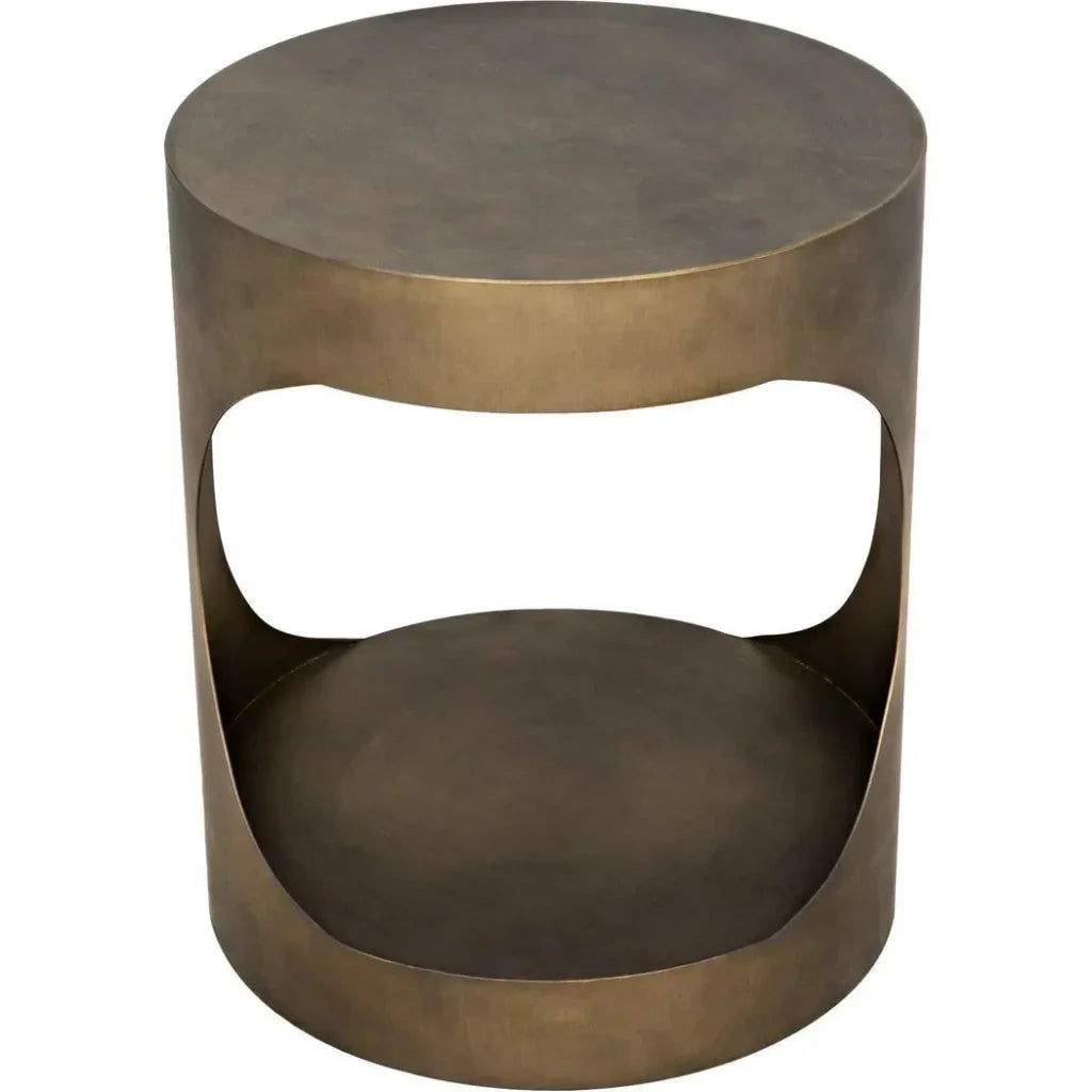 Eclipse Round Side Table With Storage