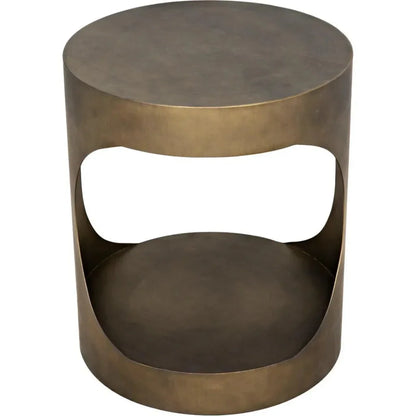 Eclipse Round Side Table With Storage