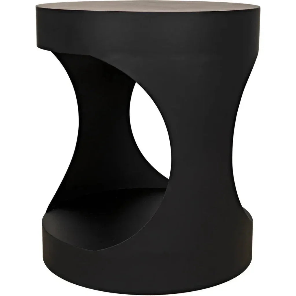 Eclipse Round Side Table With Storage
