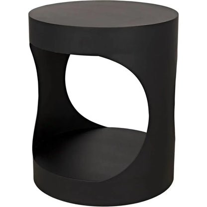 Eclipse Round Side Table With Storage