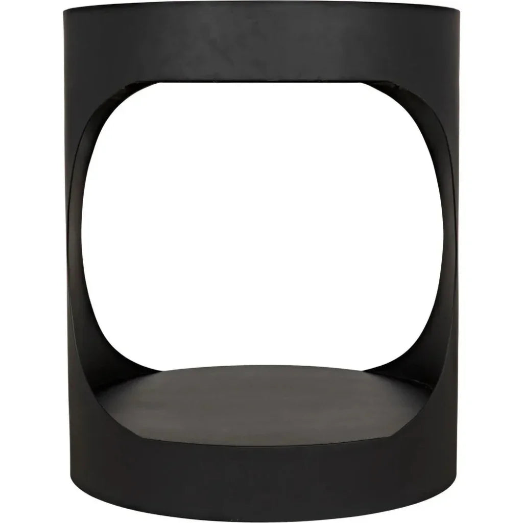 Eclipse Round Side Table With Storage